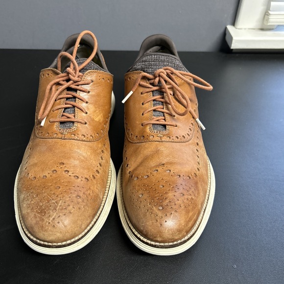 Cole Haan Original Men's 13 Leather Lace Up Shoe Preppy Career Comfort Brown - Picture 3 of 16